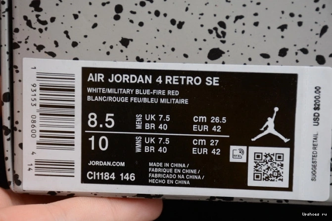 What 4 Air Retro CI1184-146 Jordan The 0510